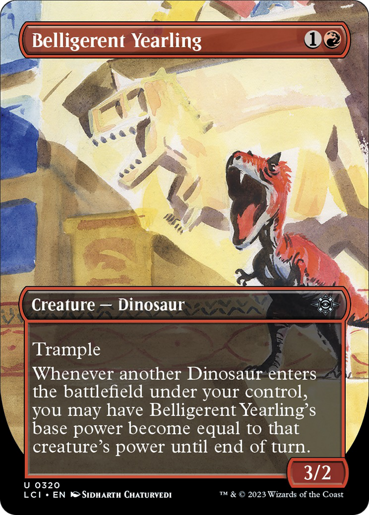 Belligerent Yearling (Borderless) [The Lost Caverns of Ixalan] | Good Games Cannington