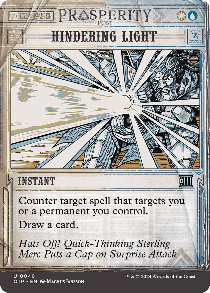 Hindering Light 46 (Outlaws of Thunder Junction: Breaking News)  | Good Games Cannington