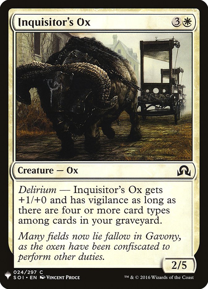 Inquisitor's Ox [Mystery Booster] | Good Games Cannington