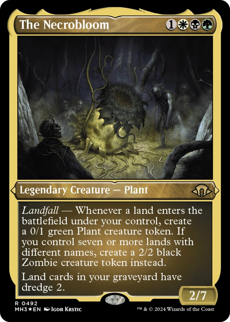 The Necrobloom (Foil Etched) [Modern Horizons 3] | Good Games Cannington