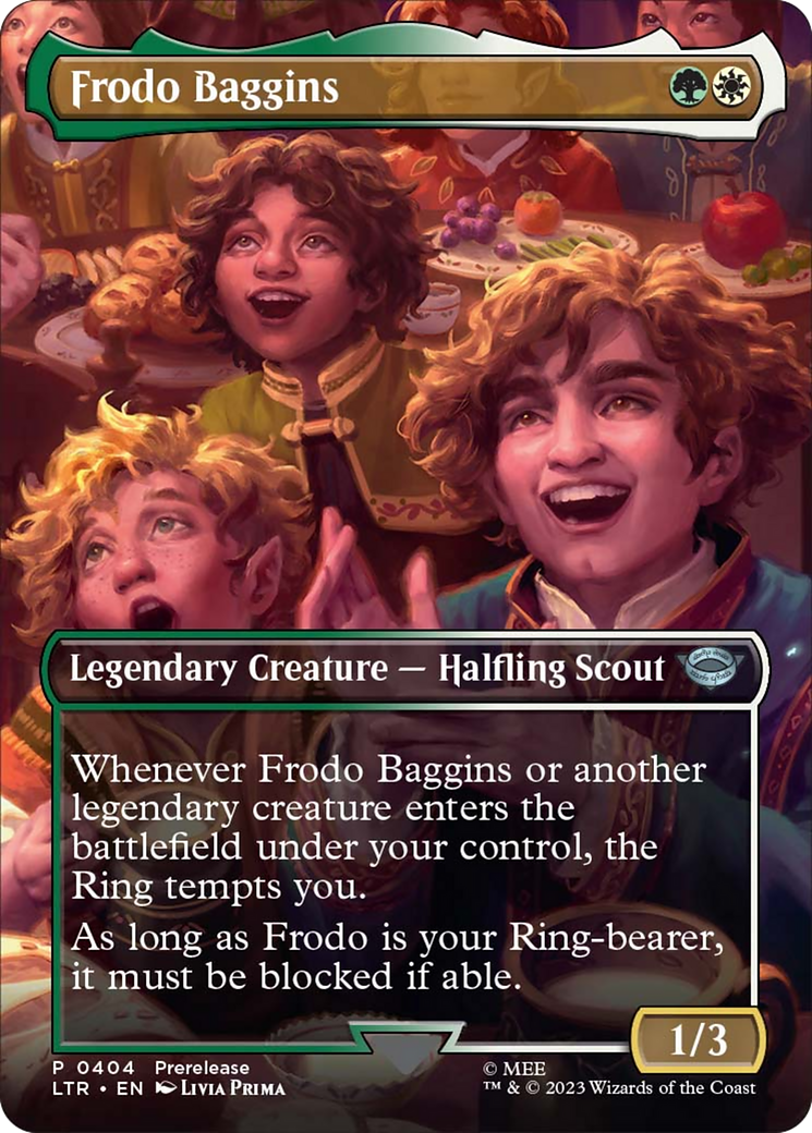 Frodo Baggins (Borderless Alternate Art) [The Lord of the Rings: Tales of Middle-Earth] | Good Games Cannington