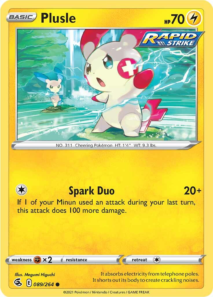 Plusle (089/264) [Sword & Shield: Fusion Strike] | Good Games Cannington