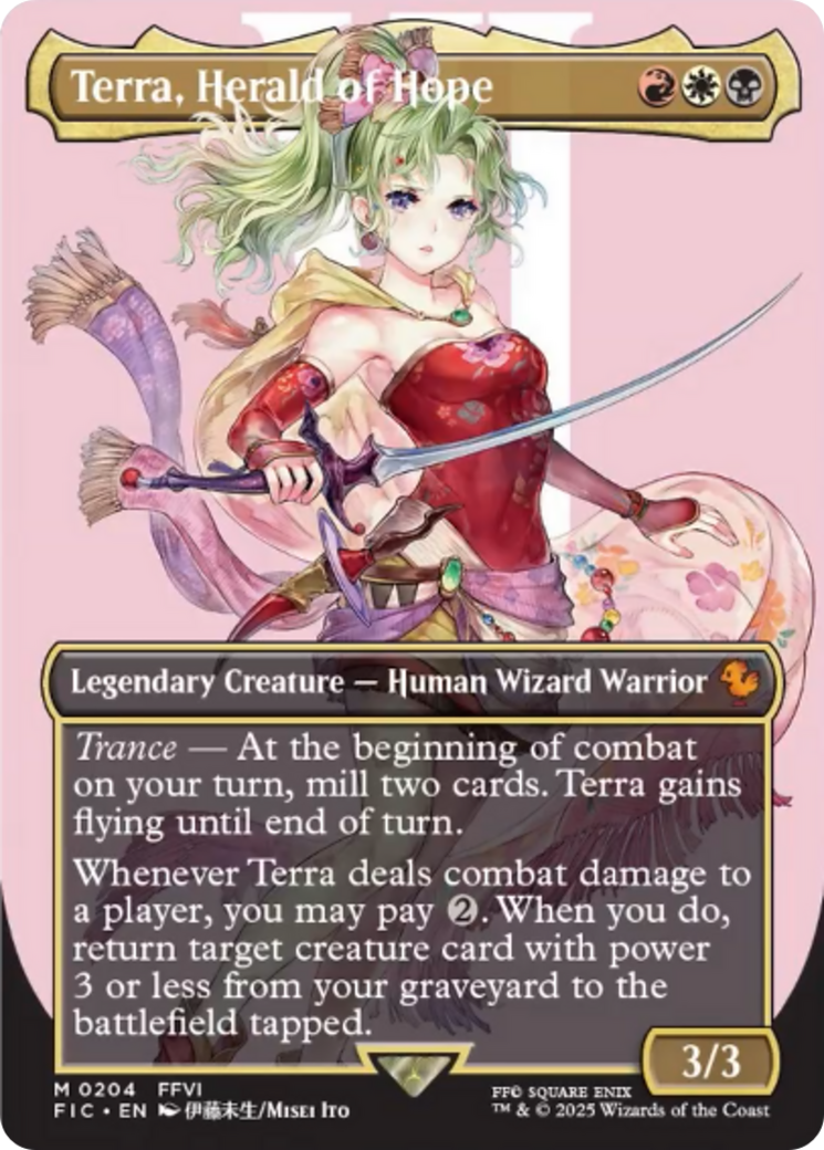 Terra, Herald of Hope (Borderless) [FINAL FANTASY Commander] | Good Games Cannington