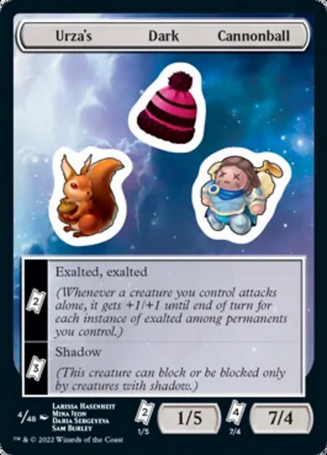 Urza's Dark Cannonball [Unfinity Stickers] | Good Games Cannington