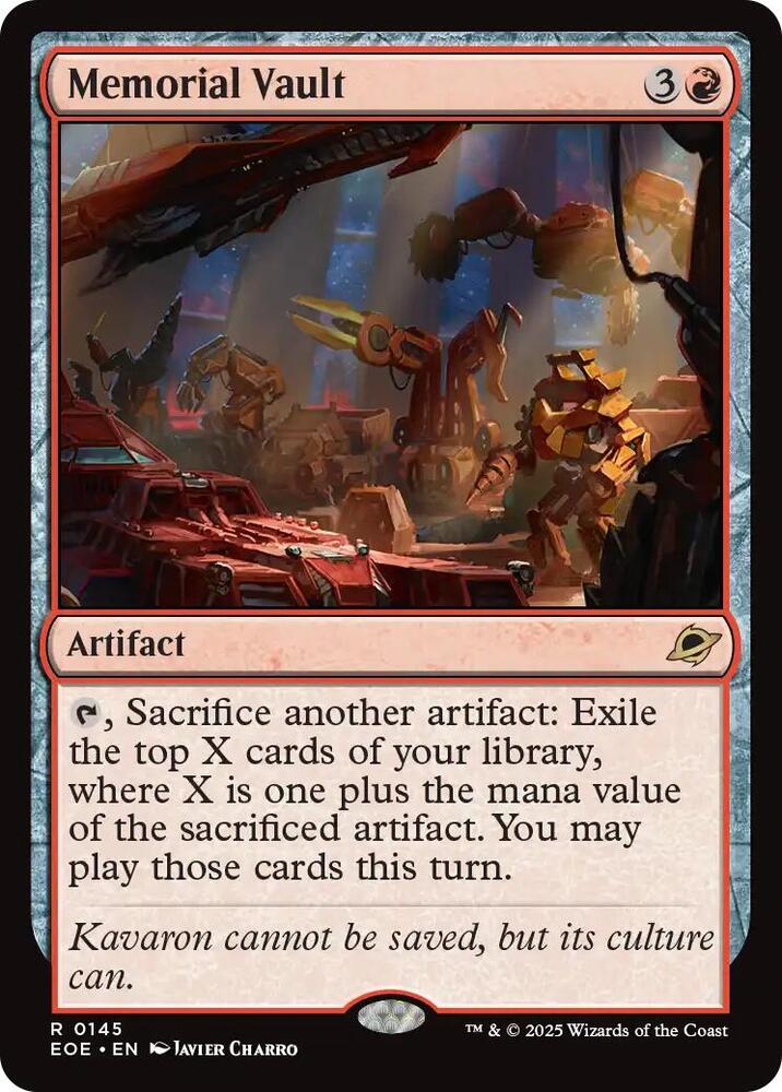 Memorial Vault 145 (Edge of Eternities)  - Foil | Good Games Cannington