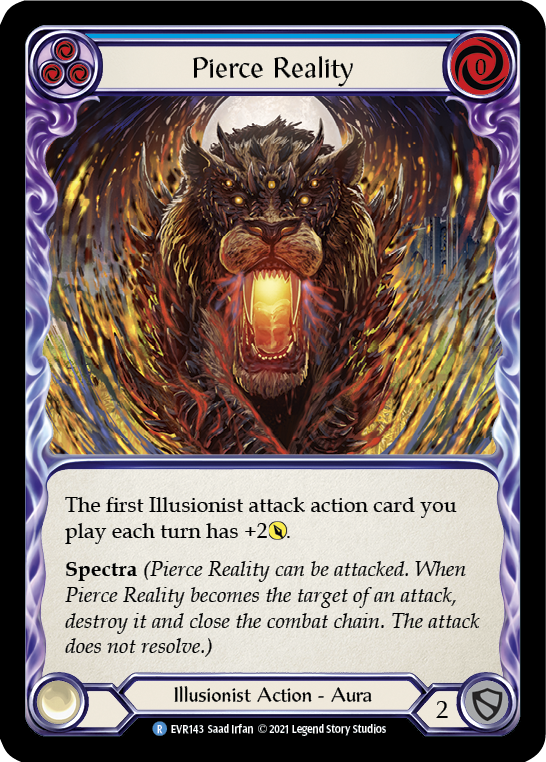 Pierce Reality (Blue) [EVR143] (Everfest)  1st Edition Normal | Good Games Cannington