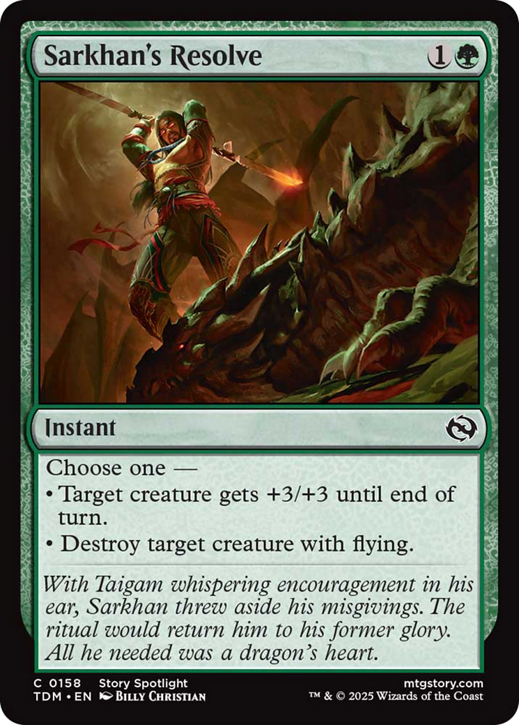 Sarkhan's Resolve [Tarkir: Dragonstorm] | Good Games Cannington
