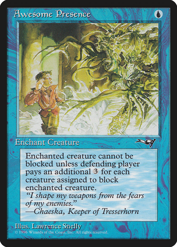 Awesome Presence (Creature Side) [Alliances] | Good Games Cannington