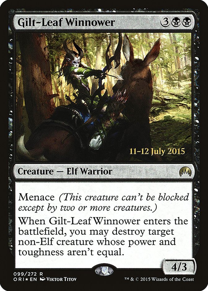 Gilt-Leaf Winnower [Magic Origins Prerelease Promos] | Good Games Cannington