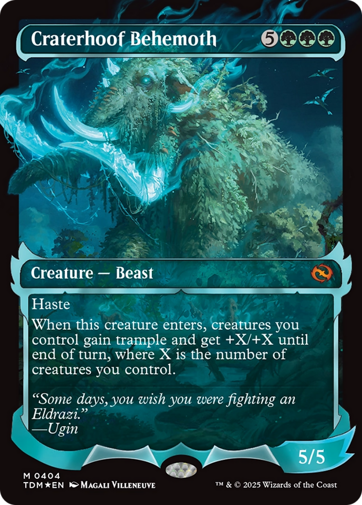 Craterhoof Behemoth (Showcase) [Tarkir: Dragonstorm] | Good Games Cannington