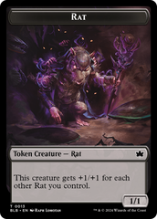 Rat // Splash Lasher Double-Sided Token [Bloomburrow Tokens] | Good Games Cannington