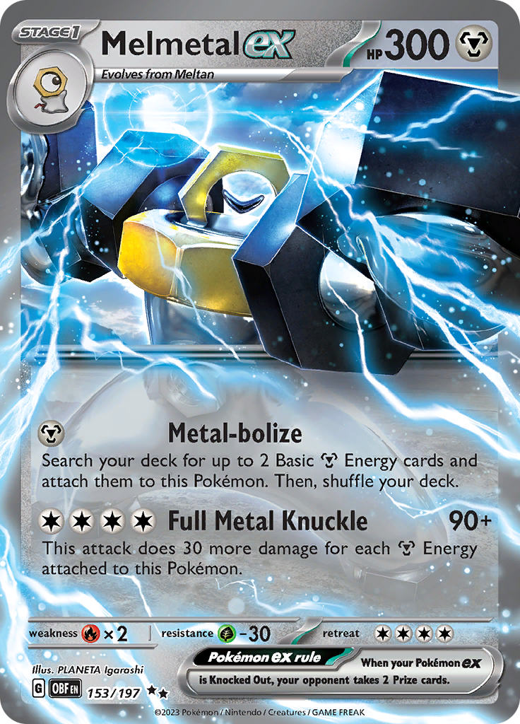 Melmetal ex (153/197) [Scarlet & Violet: Obsidian Flames] | Good Games Cannington