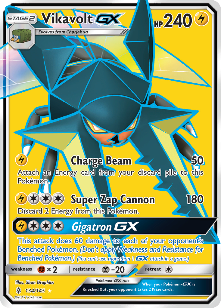 Vikavolt GX (134/145) [Sun & Moon: Guardians Rising] | Good Games Cannington
