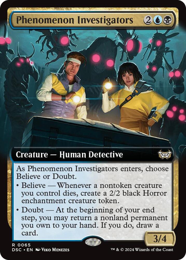 Phenomenon Investigators Extended Art 65 (Commander: Duskmourn: House of Horror)  | Good Games Cannington