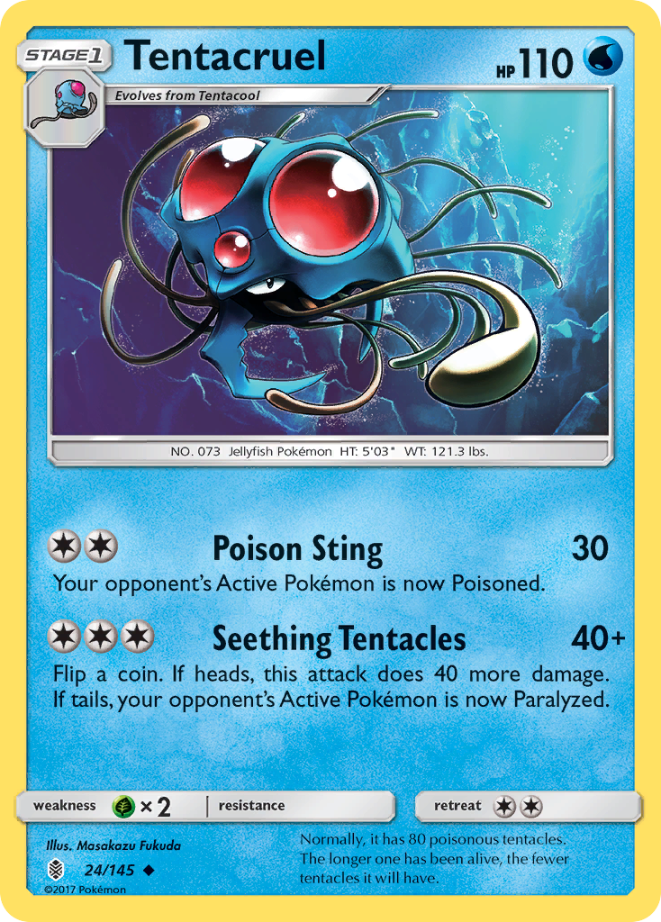 Tentacruel (24/145) [Sun & Moon: Guardians Rising] | Good Games Cannington