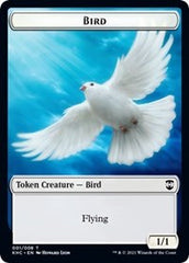 Bird // Spirit Double-Sided Token [Kaldheim Commander Tokens] | Good Games Cannington