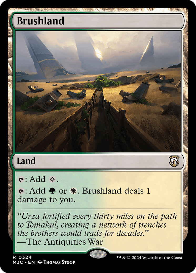 Brushland (Ripple Foil) [Modern Horizons 3 Commander] | Good Games Cannington