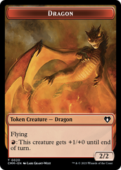 Servo // Dragon (0020) Double-Sided Token [Commander Masters Tokens] | Good Games Cannington