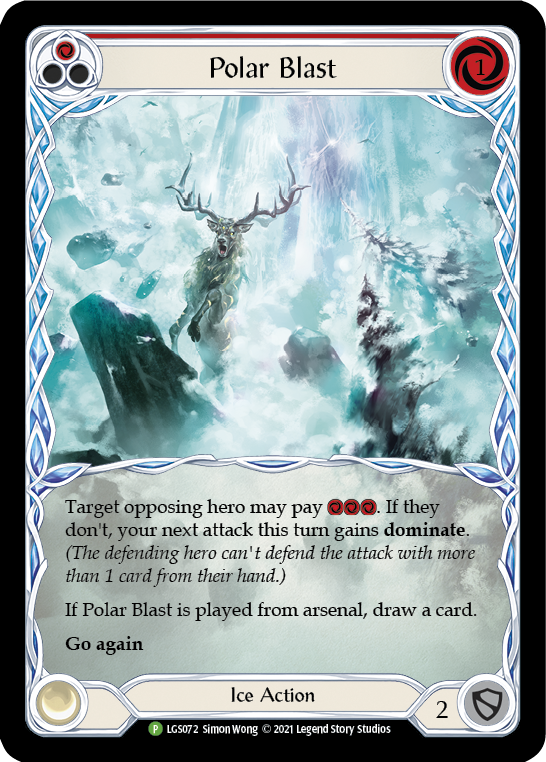 Polar Blast (Red) [LGS072] (Promo)  Rainbow Foil | Good Games Cannington