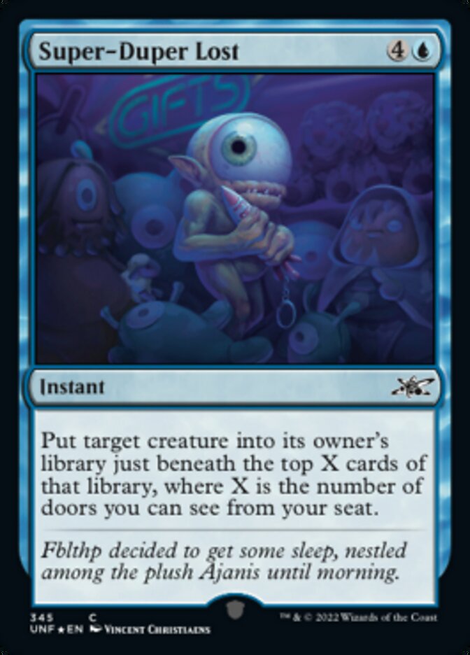 Super-Duper Lost (Galaxy Foil) [Unfinity] | Good Games Cannington