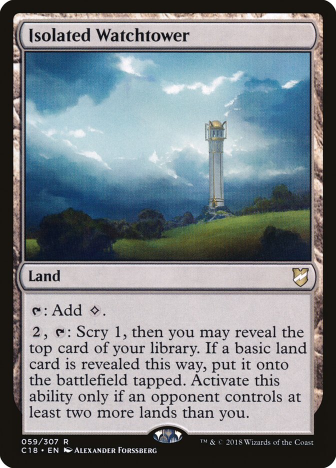 Isolated Watchtower 59/307 (Commander 2018)  | Good Games Cannington