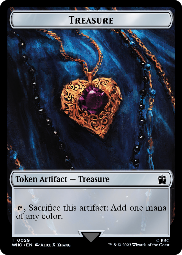Fish // Treasure (0029) Double-Sided Token [Doctor Who Tokens] | Good Games Cannington
