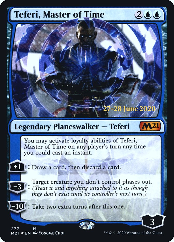 Teferi, Master of Time (277) [Core Set 2021 Prerelease Promos] | Good Games Cannington