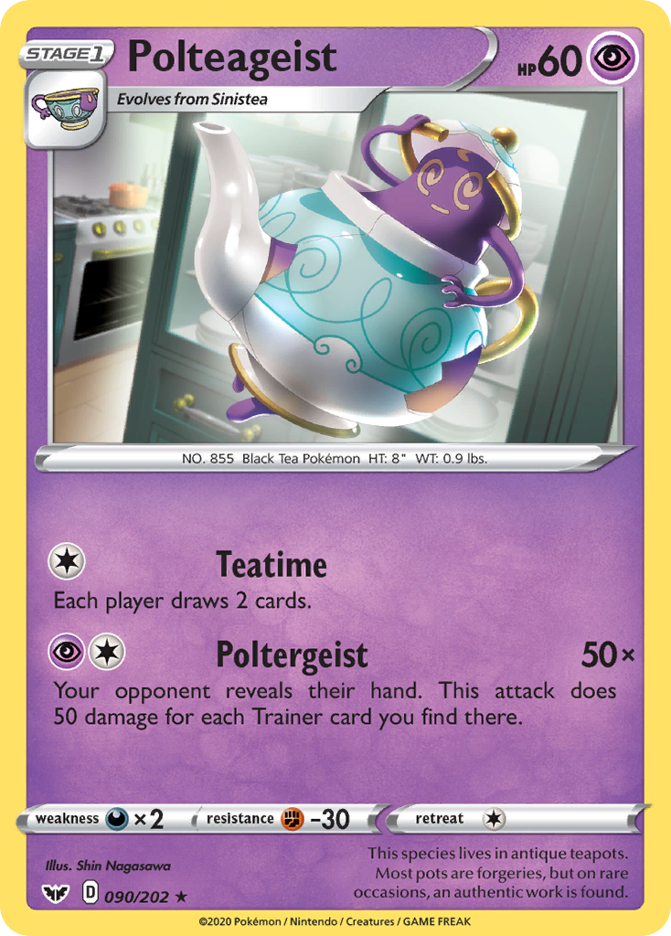 Polteageist (090/202) [Sword & Shield: Base Set] | Good Games Cannington