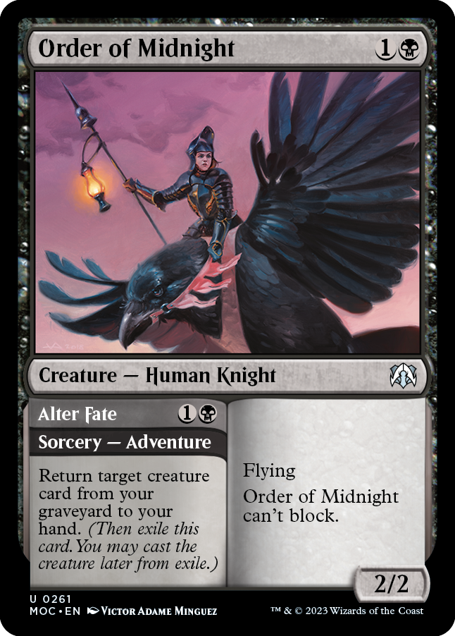 Order of Midnight // Alter Fate [March of the Machine Commander] | Good Games Cannington