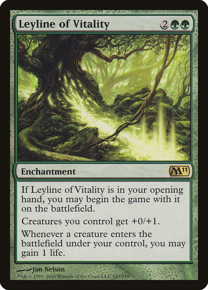 Leyline of Vitality 183/249 (Magic 2011 (M11))  | Good Games Cannington