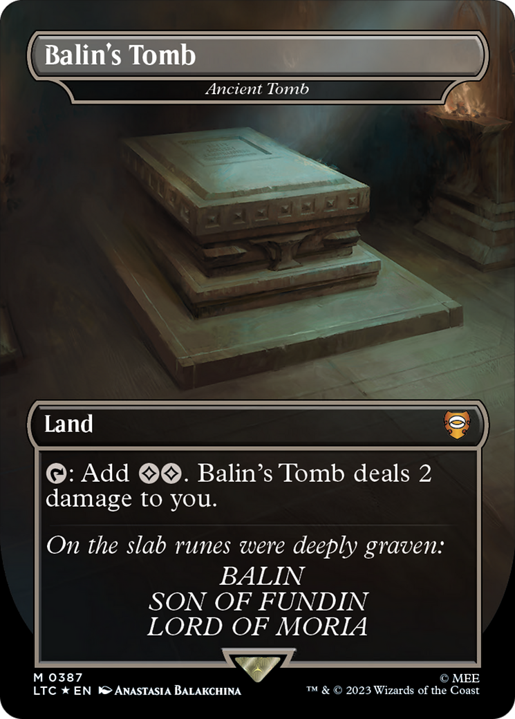 Balin's Tomb - Ancient Tomb (Surge Foil Realms and Relics) [The Lord of the Rings: Tales of Middle-Earth Commander] | Good Games Cannington