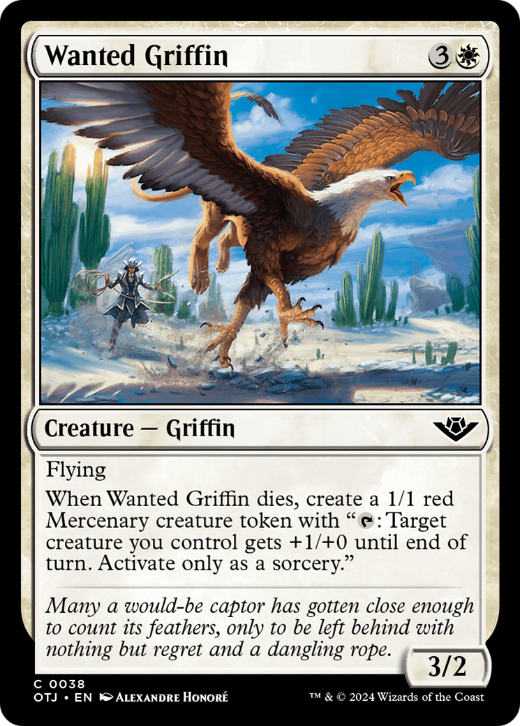 Wanted Griffin [Outlaws of Thunder Junction] | Good Games Cannington