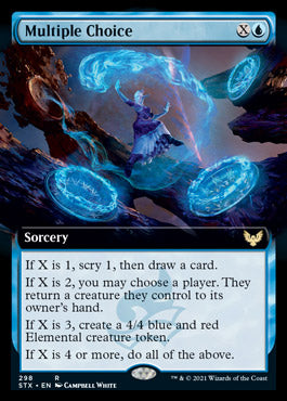 Multiple Choice (Extended Art) [Strixhaven: School of Mages] | Good Games Cannington