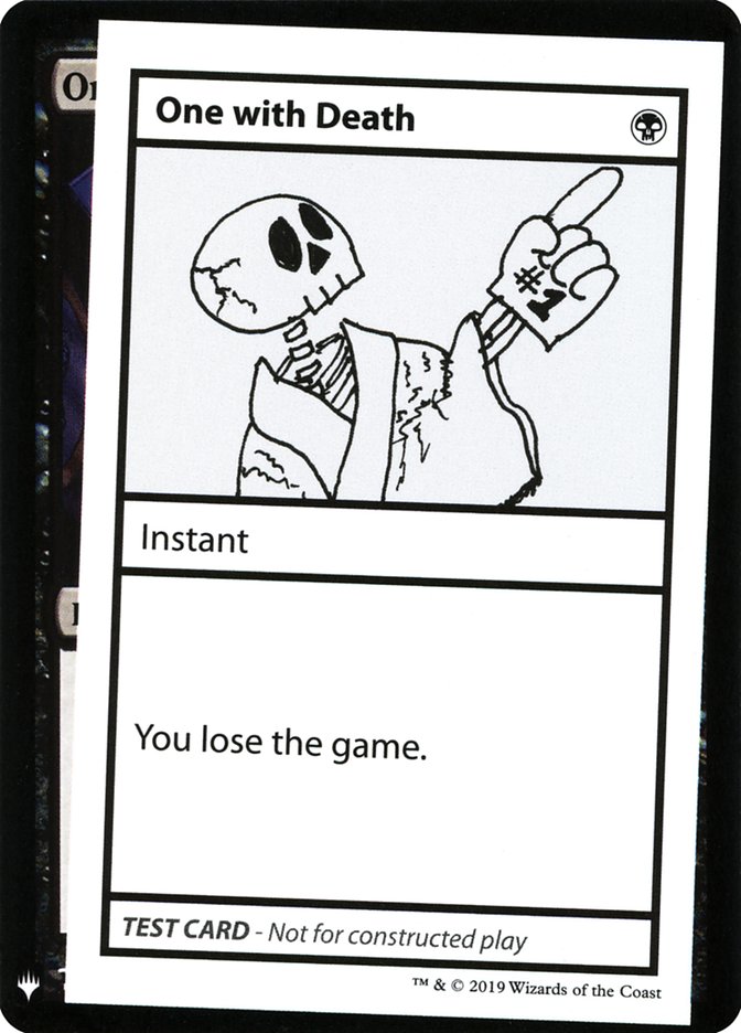 One with Death [Mystery Booster Playtest Cards] | Good Games Cannington
