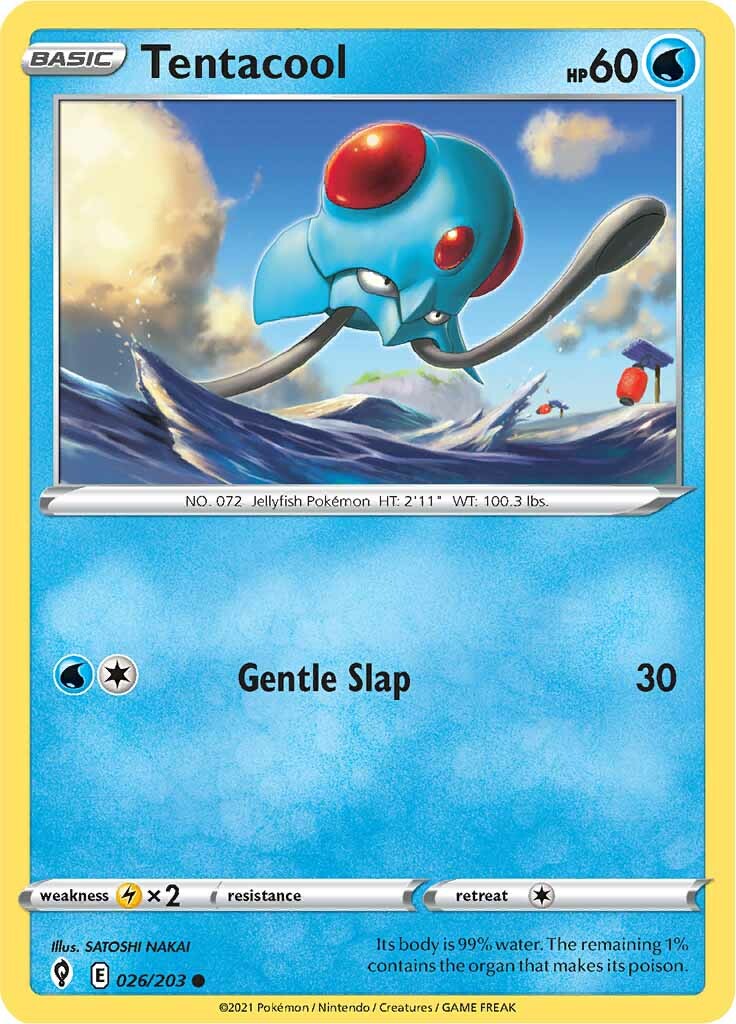 Tentacool (026/203) [Sword & Shield: Evolving Skies] | Good Games Cannington