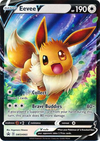 Eevee V (SWSH065) [Sword & Shield: Black Star Promos] | Good Games Cannington