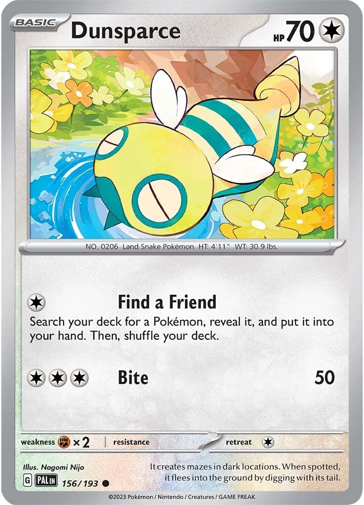 Dunsparce (156/193) [Scarlet & Violet: Paldea Evolved] | Good Games Cannington