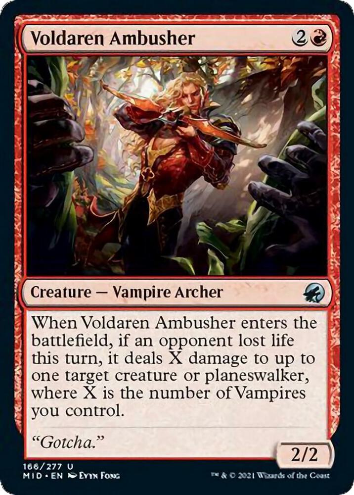 Voldaren Ambusher 166 (Innistrad: Midnight Hunt)  | Good Games Cannington