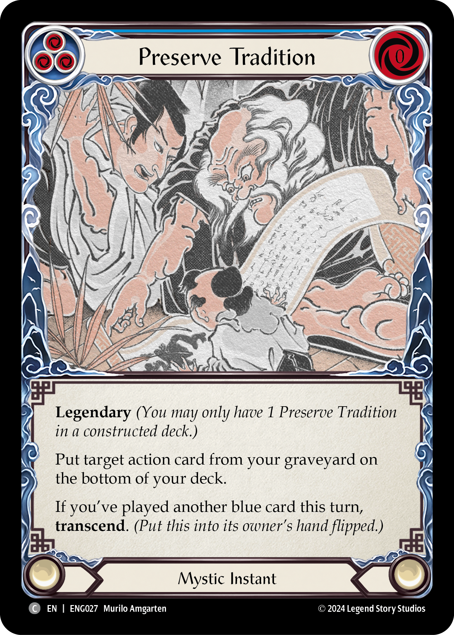 Preserve Tradition [ENG027] (Part the Mistveil Enigma Blitz Deck) | Good Games Cannington