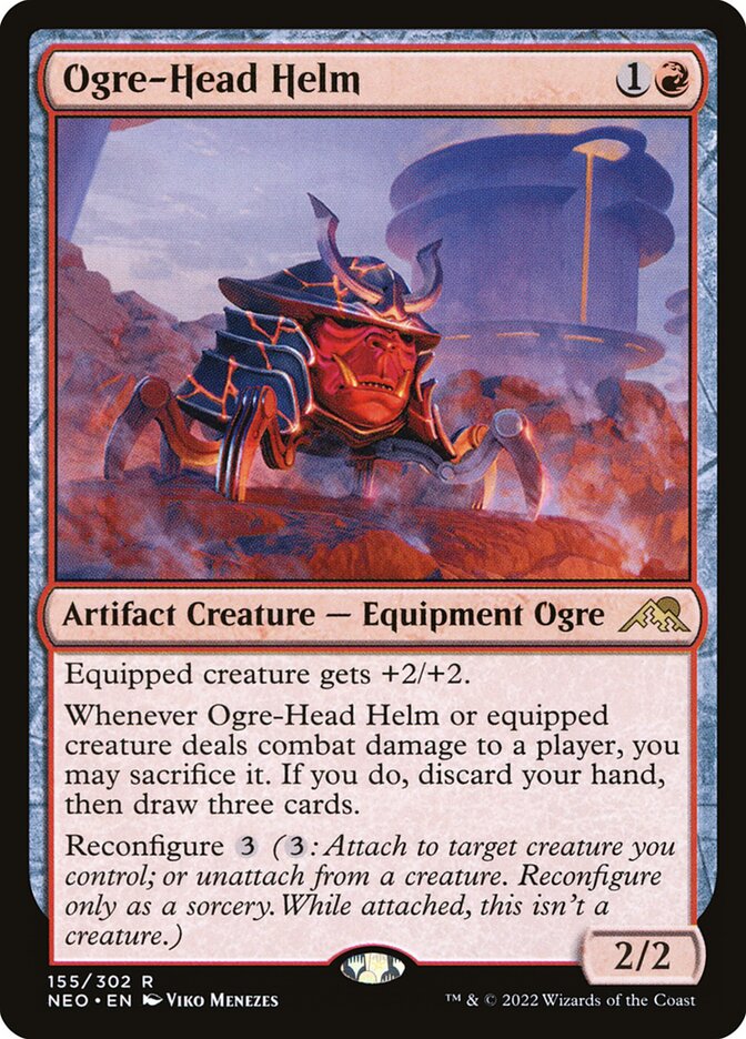 Ogre-Head Helm 155/302 (Kamigawa: Neon Dynasty)  | Good Games Cannington