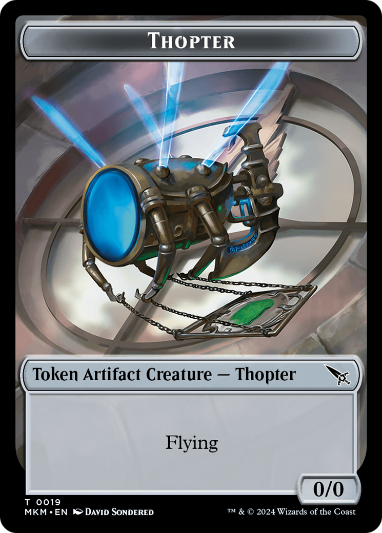 Thopter Token (0019) [Murders at Karlov Manor Tokens] | Good Games Cannington