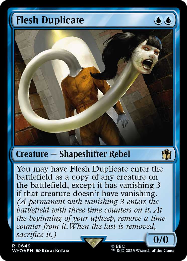 Flesh Duplicate (Surge Foil) [Doctor Who] | Good Games Cannington