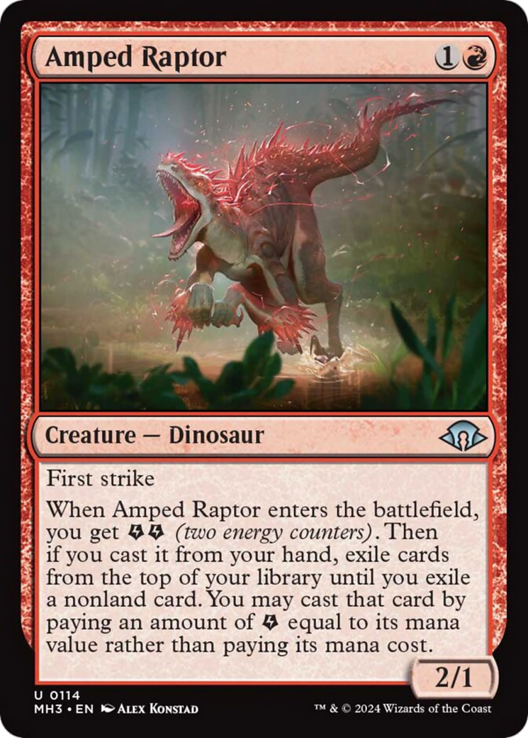 Amped Raptor [Modern Horizons 3] | Good Games Cannington