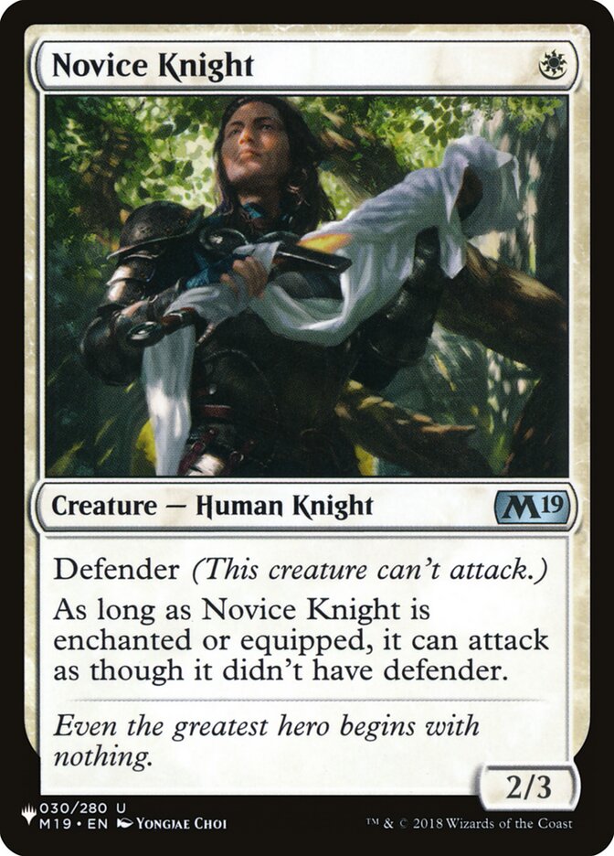 Novice Knight [The List] | Good Games Cannington