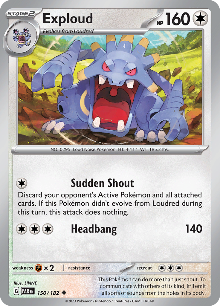 Exploud (150/182) [Scarlet & Violet: Paradox Rift] | Good Games Cannington
