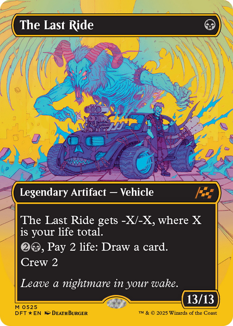 The Last Ride (Borderless) (First-Place Foil) [Aetherdrift] | Good Games Cannington