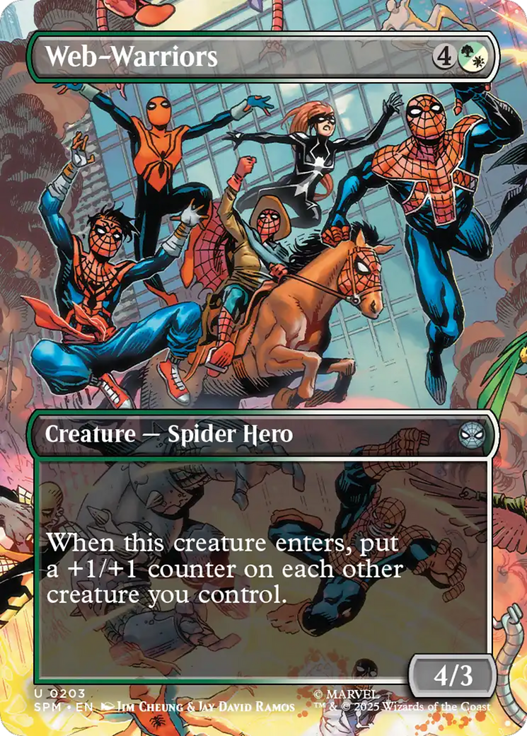 Web-Warriors (Borderless) [Marvel's Spider-Man] | Good Games Cannington