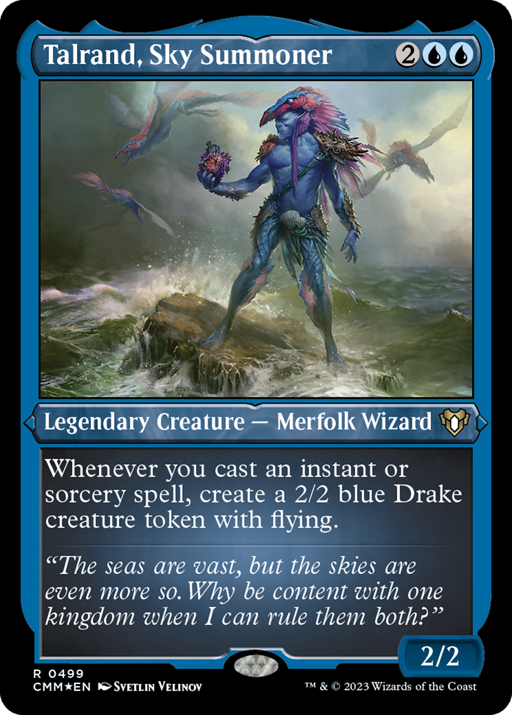 Talrand, Sky Summoner (Foil Etched) [Commander Masters] | Good Games Cannington