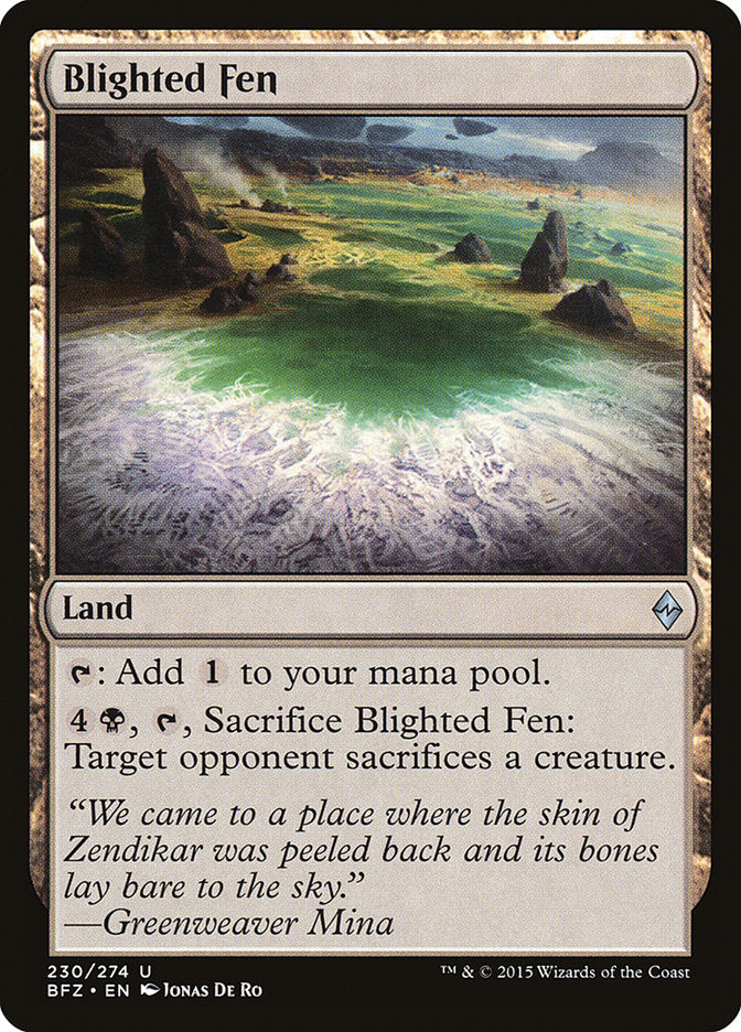 Blighted Fen 230 (Battle for Zendikar)  | Good Games Cannington