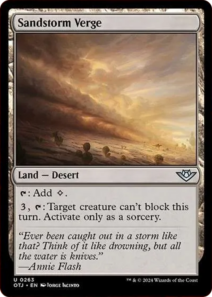 Sandstorm Verge [Outlaws of Thunder Junction] | Good Games Cannington